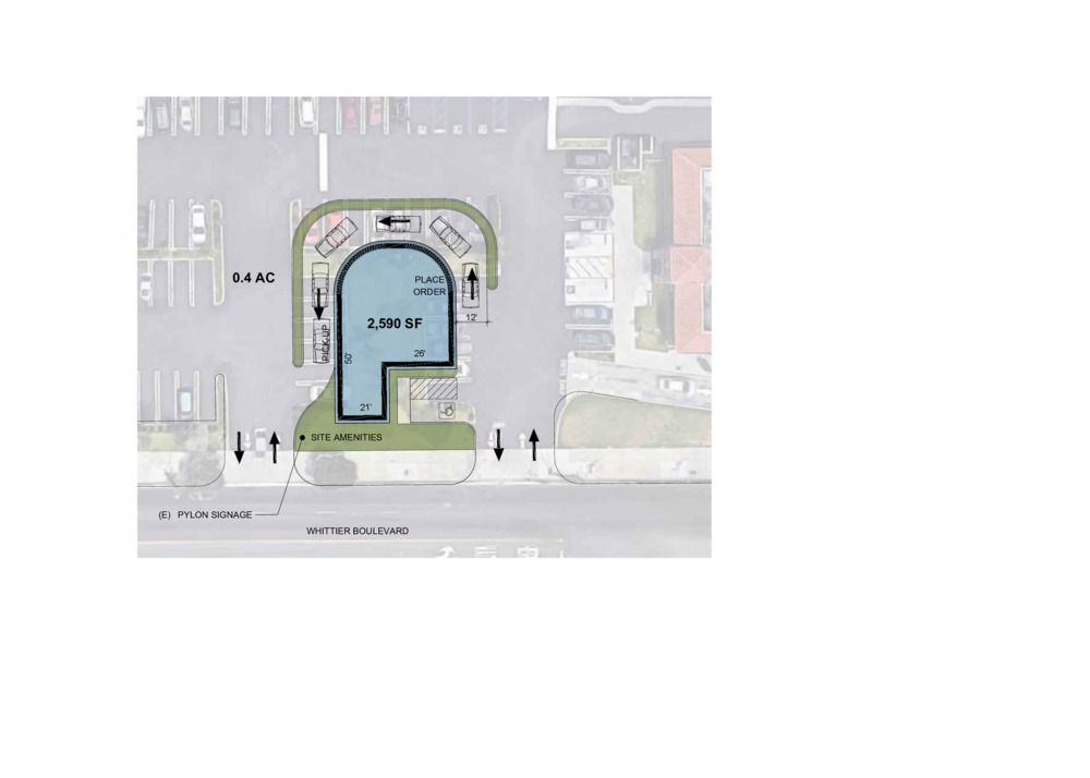 Drive-thru Pad Opportunity | Whittier CA: 10317 Whitter Blvd, Whitter, CA, 90606